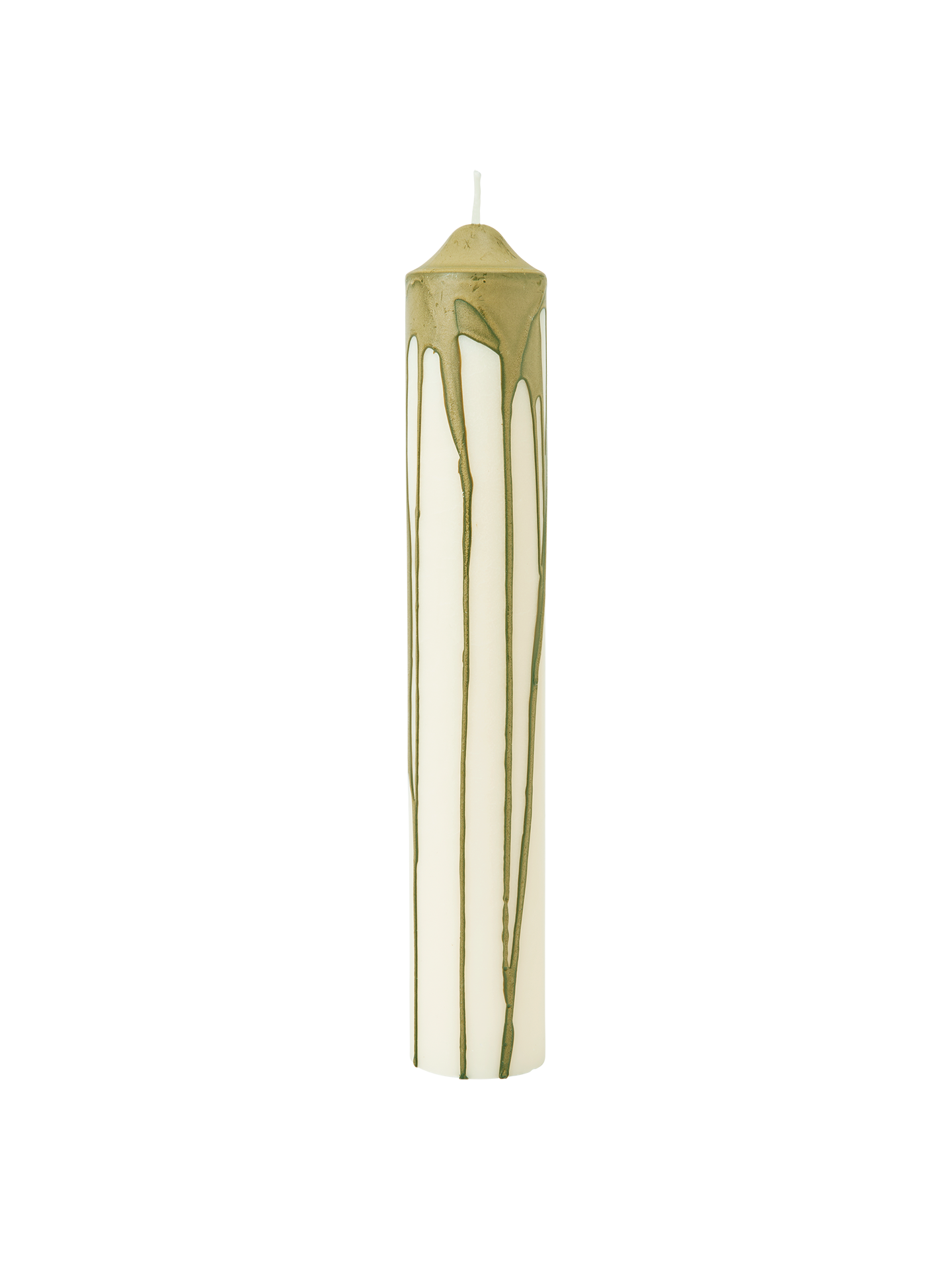 Vela de pilar Dryp – A30 cm – Beige