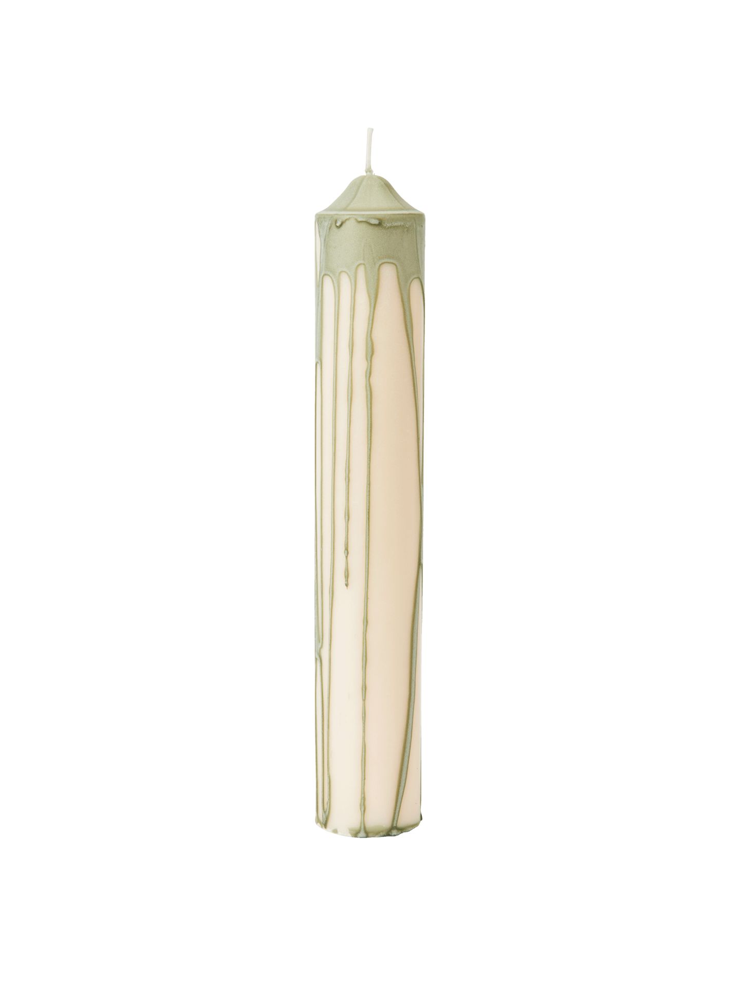 Vela de pilar Dryp – A30 cm – Beige