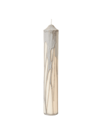 Vela de pilar Dryp – A30 cm – Beige