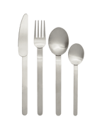 Cubiertos Stelo – Set de 4 – Acero inoxidable cepillado