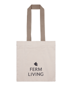Bolsa tote Everyday de Ferm Living – Sin teñir/Cachemira oscuro