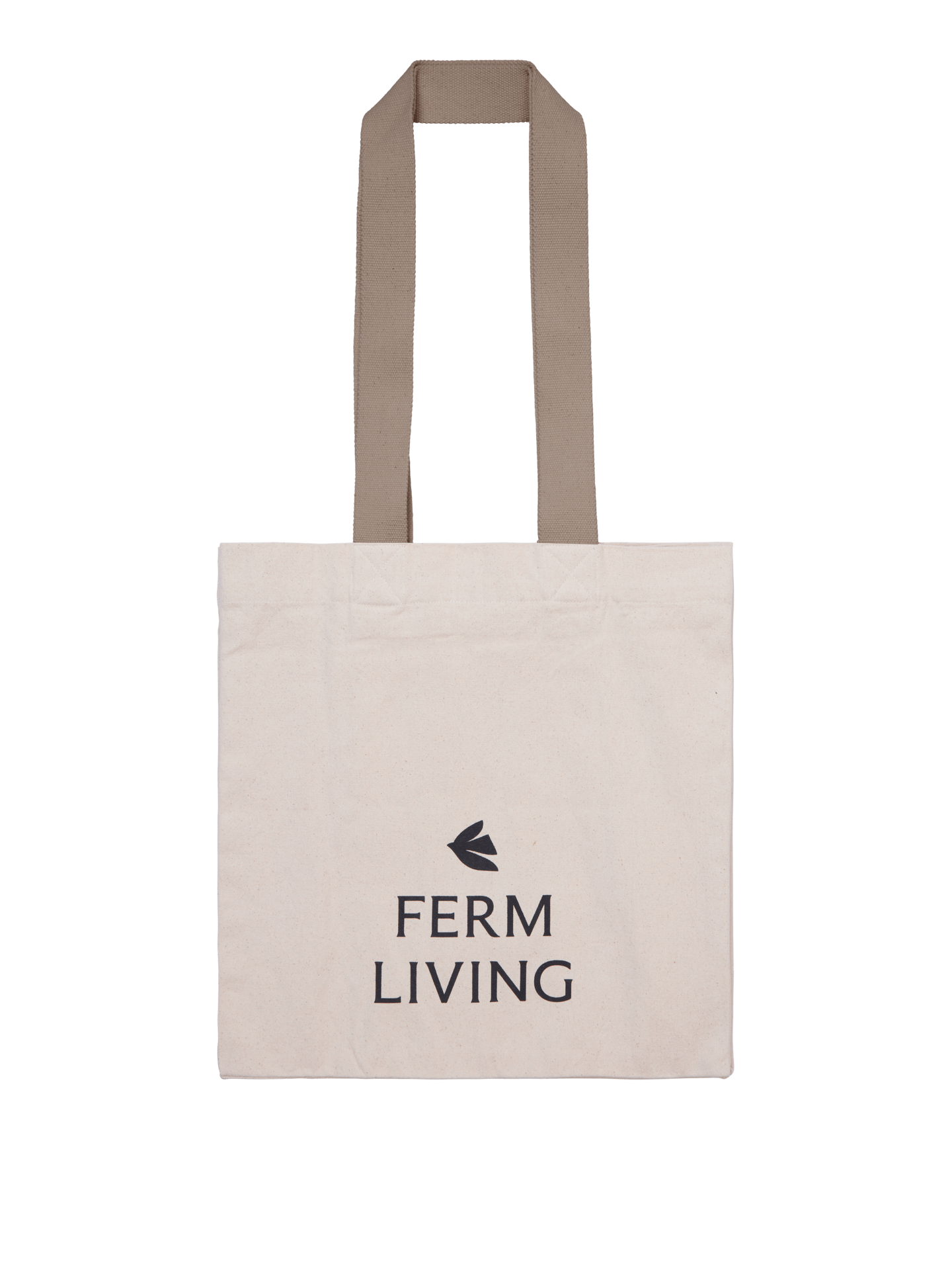 Bolsa tote Everyday de Ferm Living – Sin teñir/Cachemira oscuro