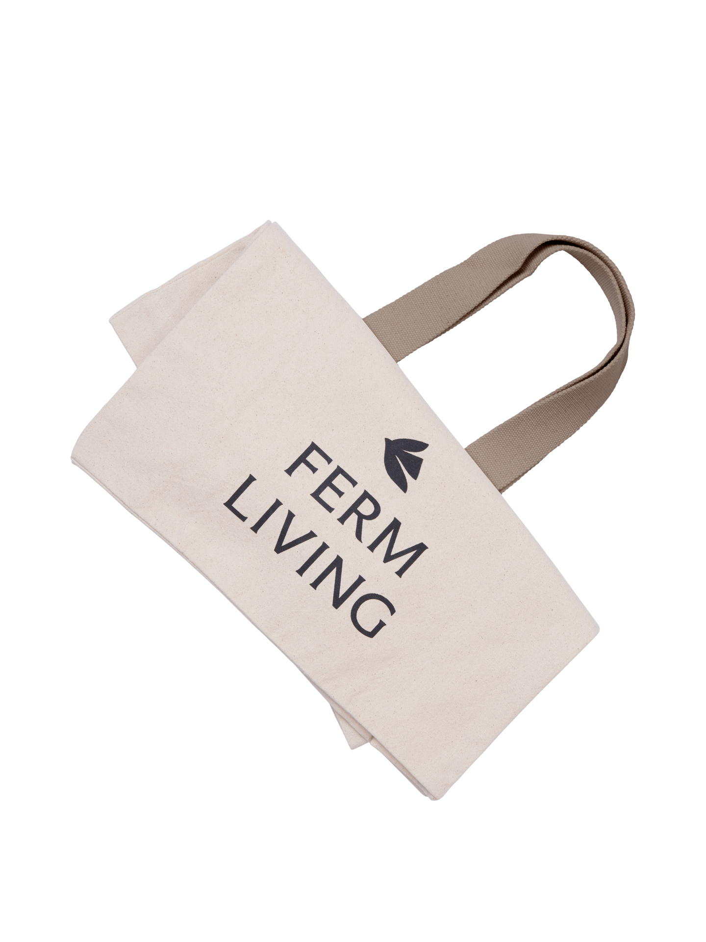 Bolsa tote Everyday de Ferm Living – Sin teñir/Cachemira oscuro