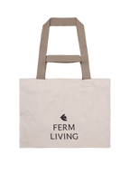 Bolsa de fin de semana de Ferm Living – Sin teñir/Cachemira oscuro