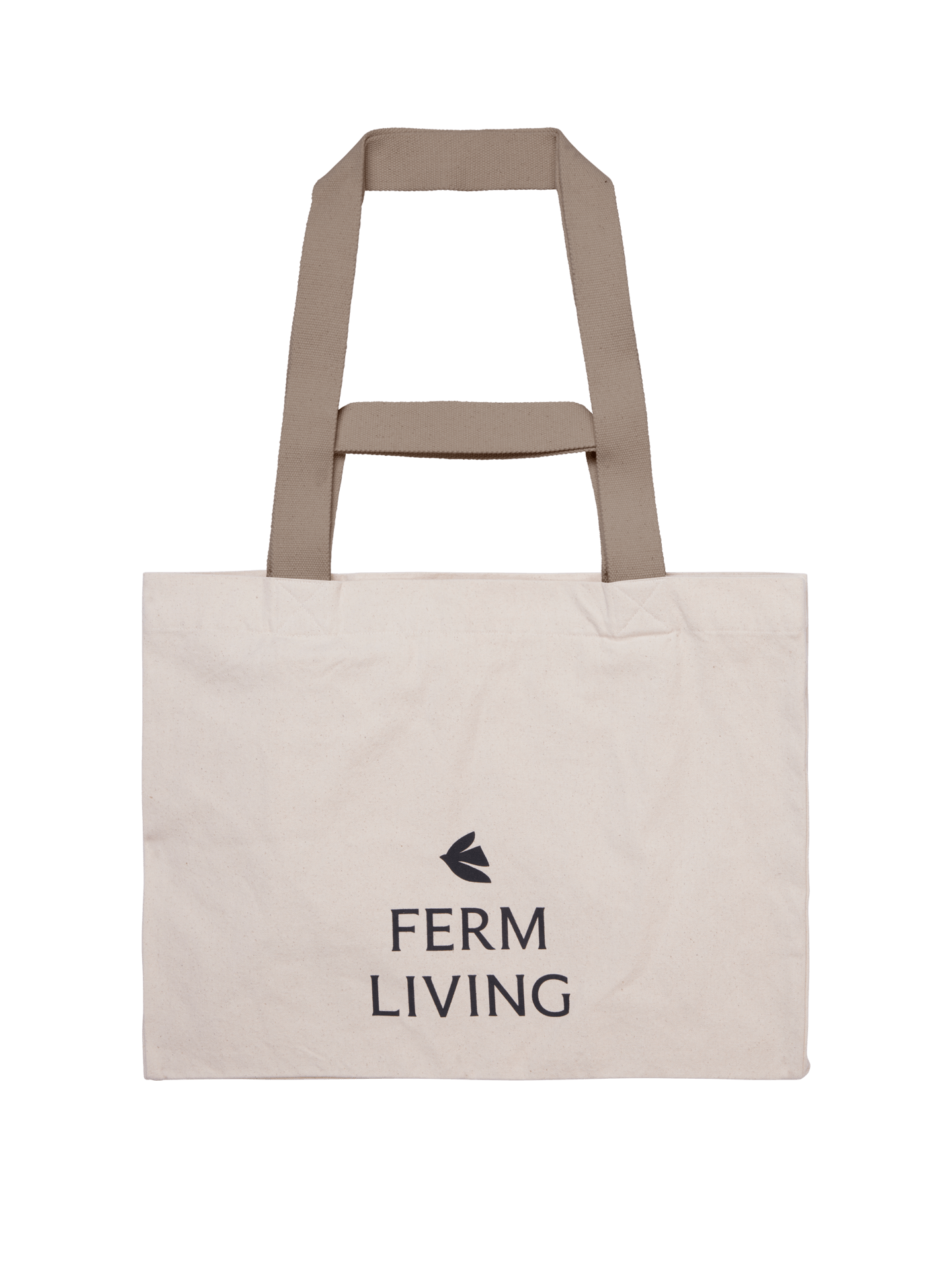 Bolsa de fin de semana de Ferm Living – Sin teñir/Cachemira oscuro