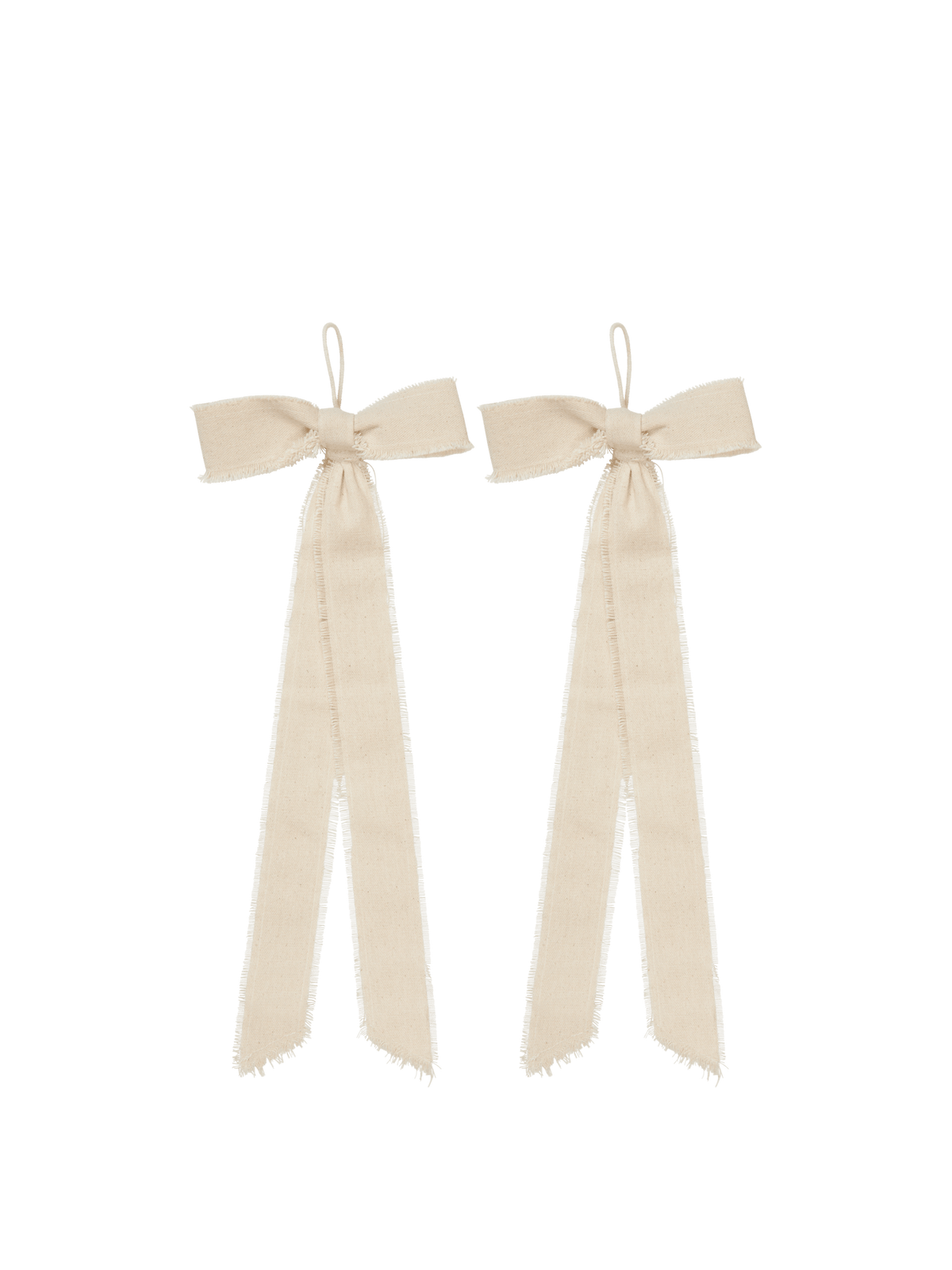 Decoraciones de lazo – Pequeñas – Set de 2 – Natural