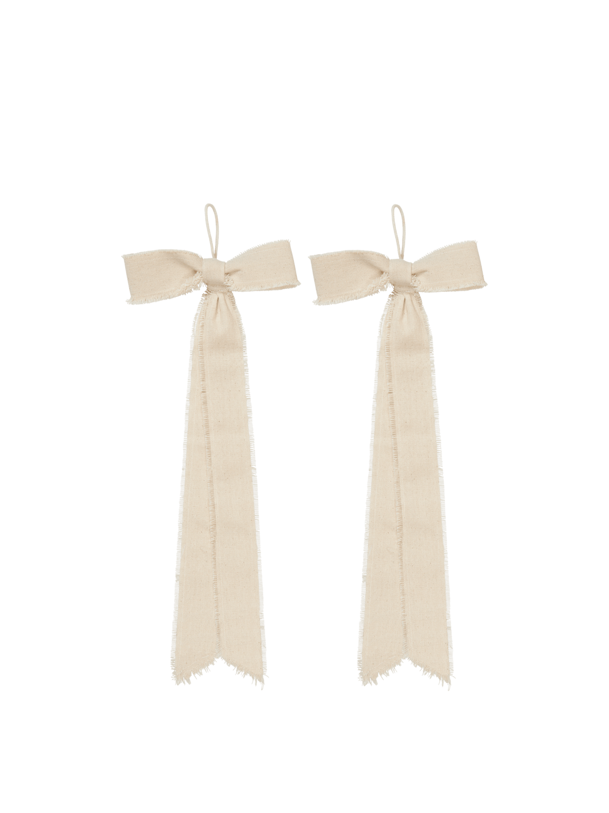 Decoraciones de lazo – Pequeñas – Set de 2 – Natural