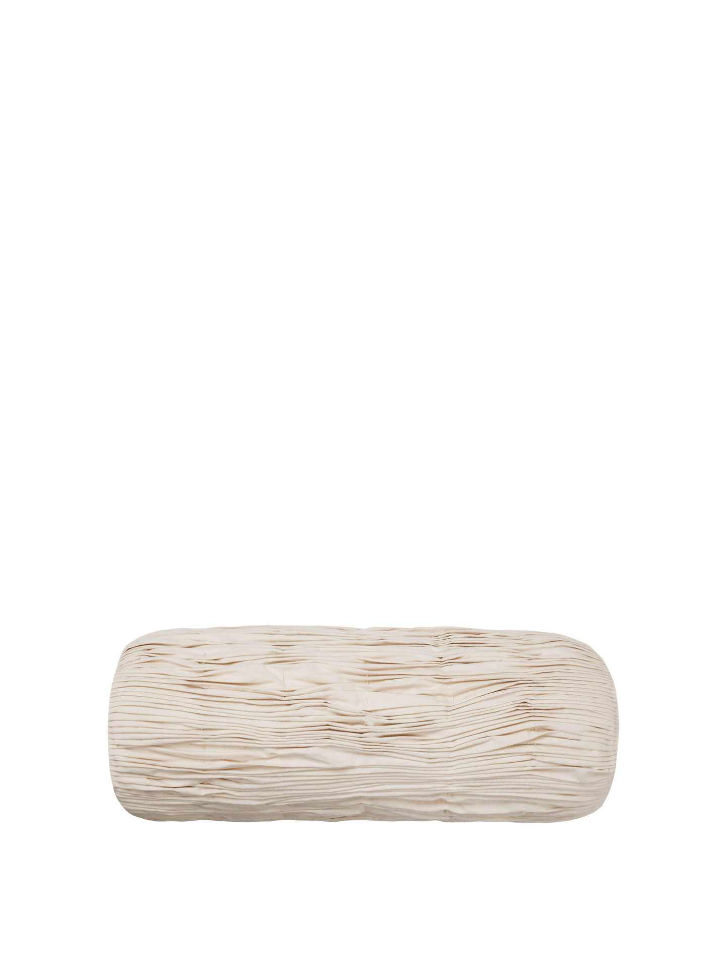 Cojín bolster Smocked con volante – Sin teñir