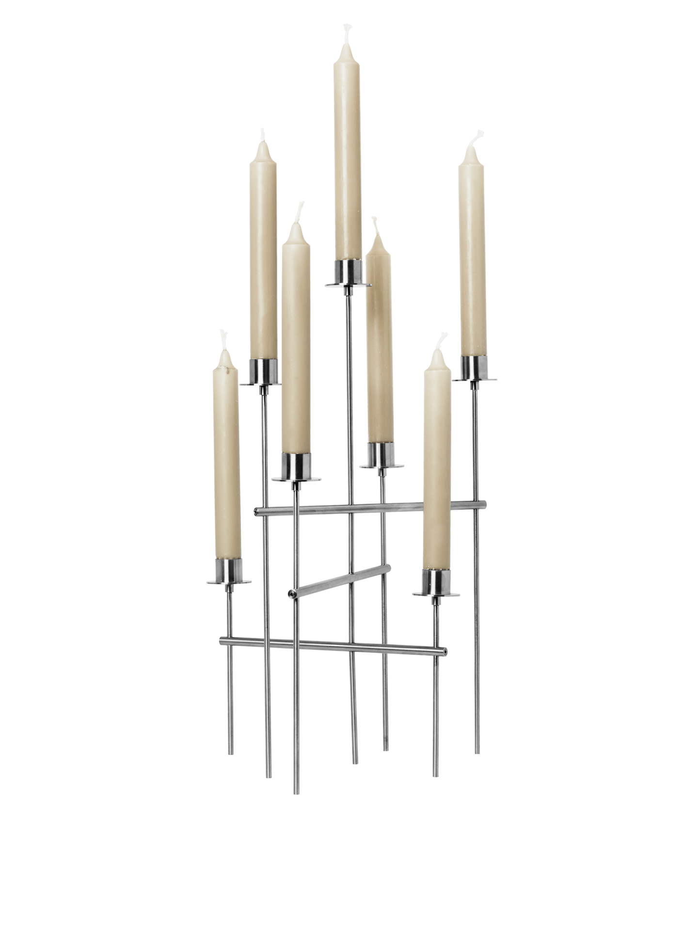 Candelabro Elysia – Acero inoxidable cepillado