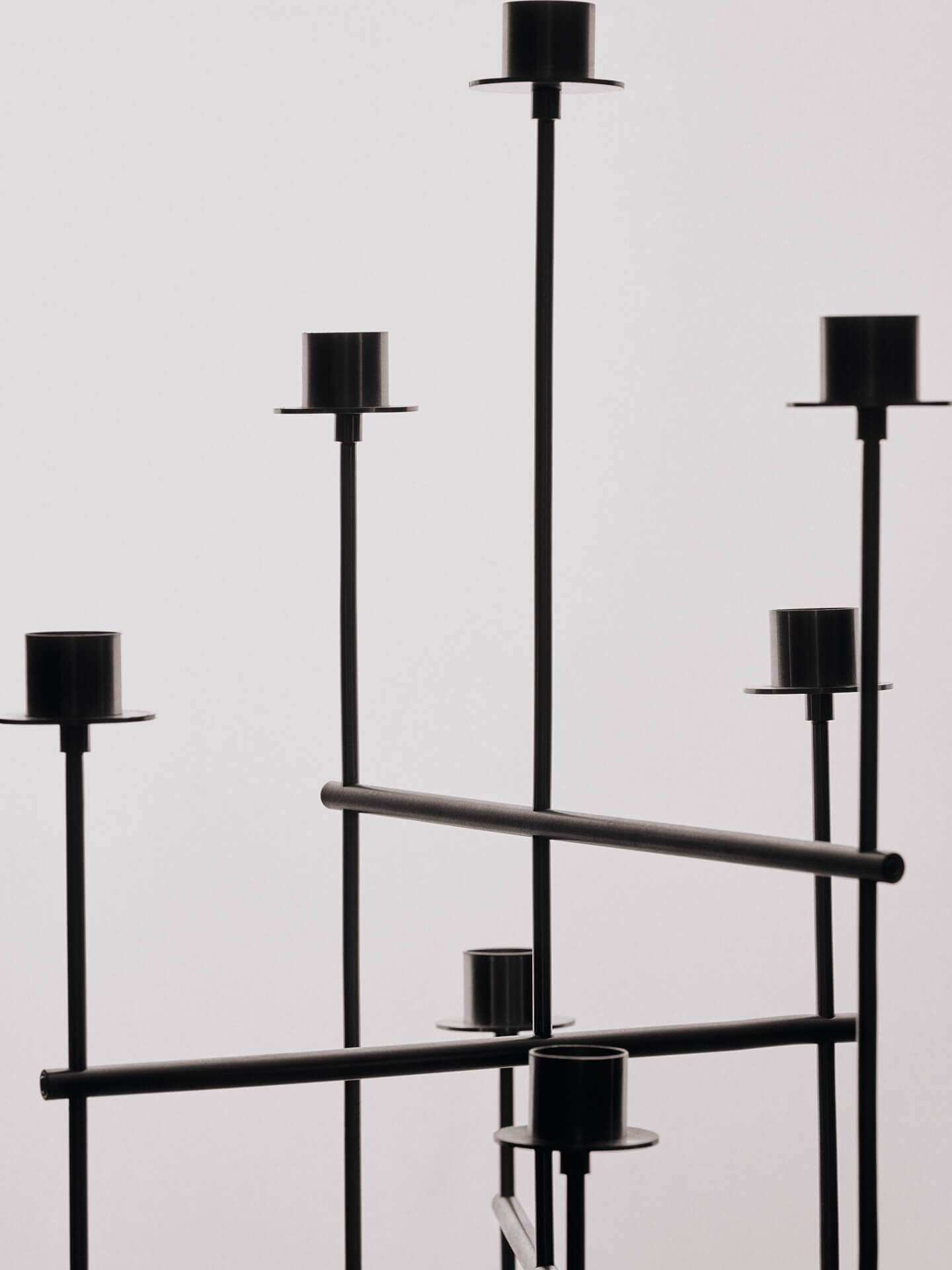 Candelabro Elysia – Acero inoxidable cepillado