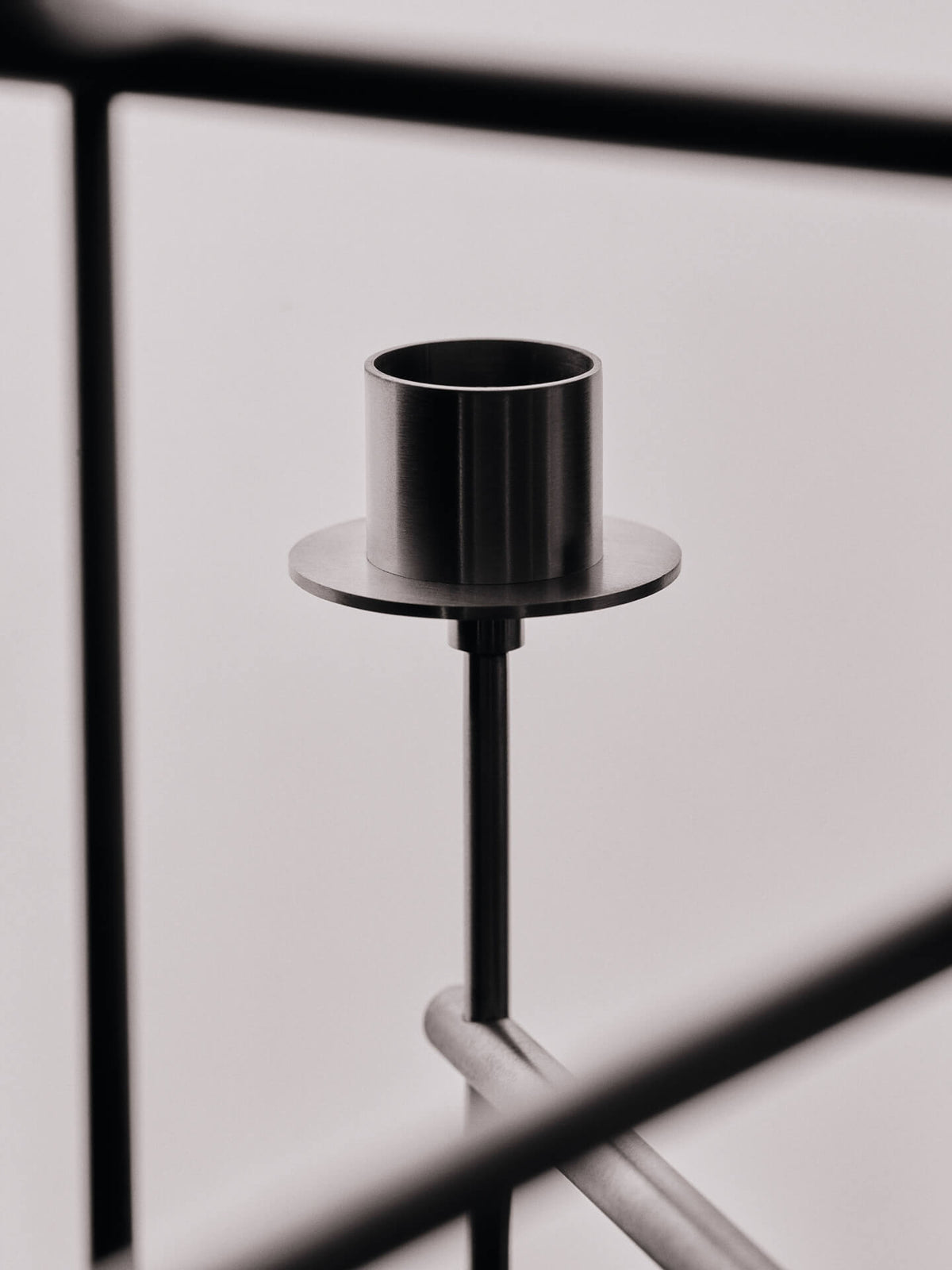 Candelabro Elysia – Acero inoxidable cepillado