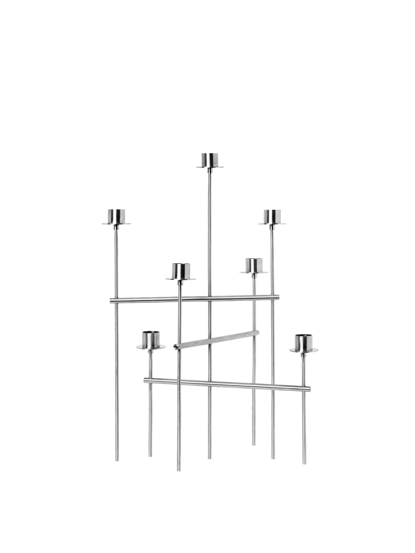 Candelabro Elysia – Acero inoxidable cepillado