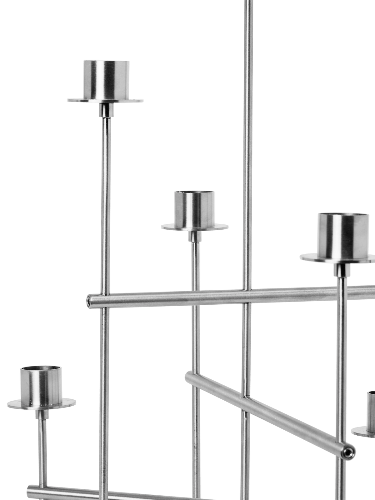 Candelabro Elysia – Acero inoxidable cepillado