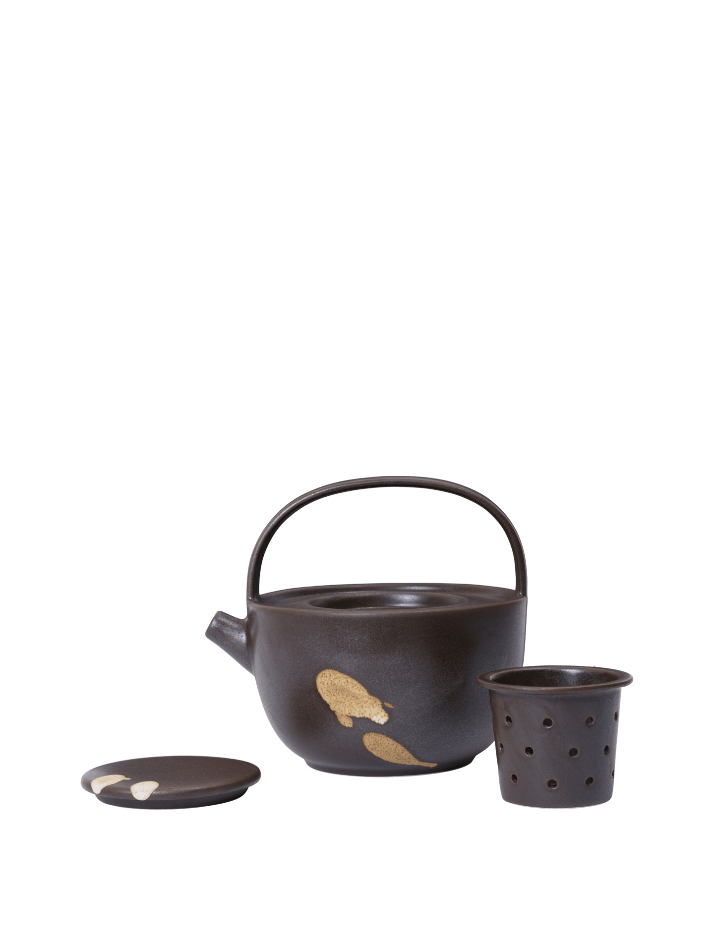 Tetera Koyo – Marrón oscuro/Beige