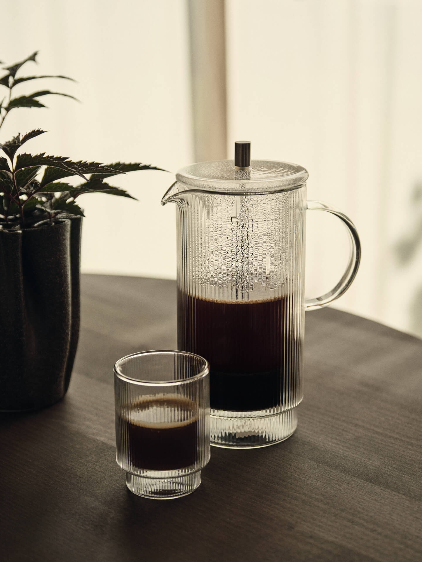 Cafetera de émbolo térmica Ripple – Transparente
