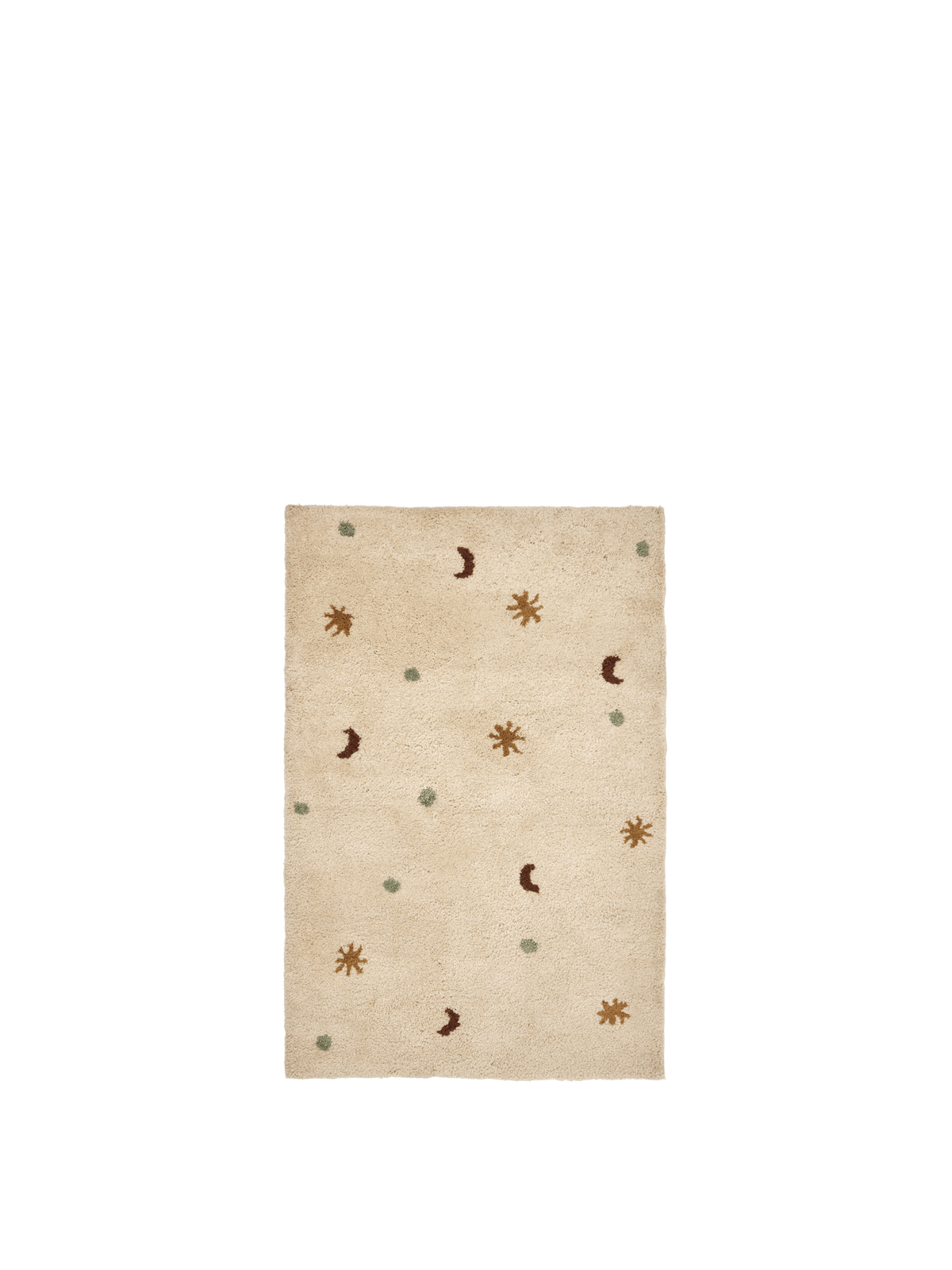 Alfombra Skye con relieve – 80 x 120 cm – Pergamino