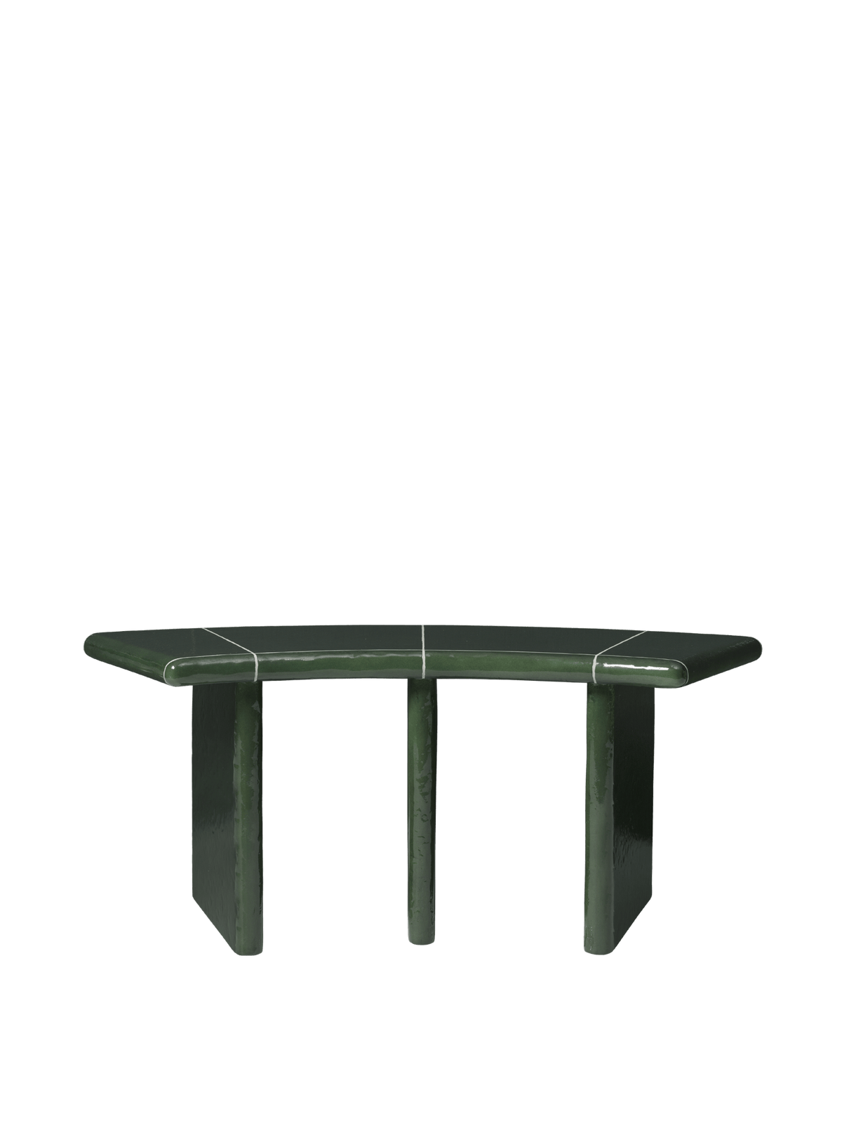 Banco curvo Deya – A110 – Verde oscuro