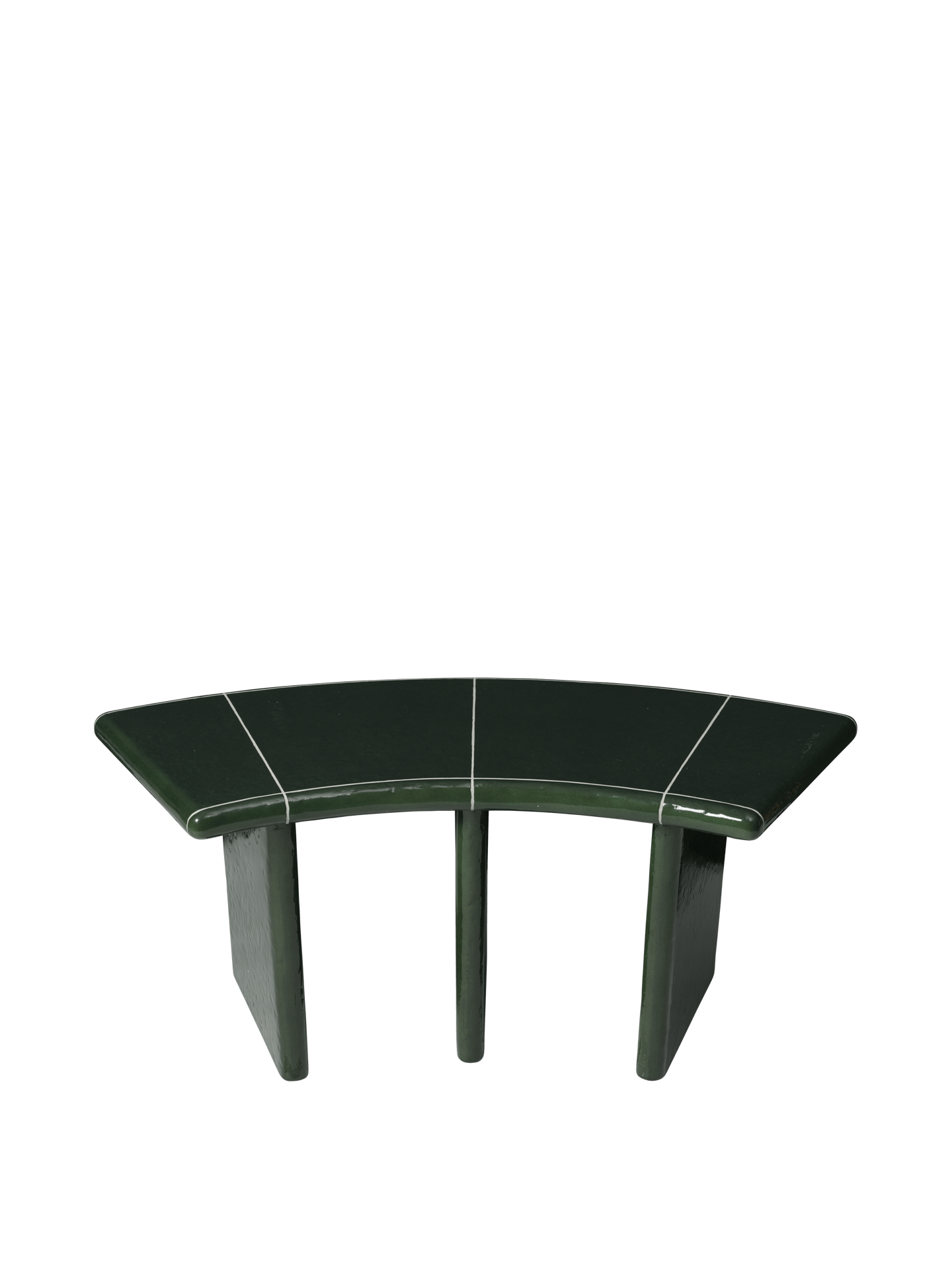 Banco curvo Deya – A110 – Verde oscuro