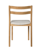 Silla de comedor Boda – Asiento tapizado – Staple – Roble natural/Blanco roto