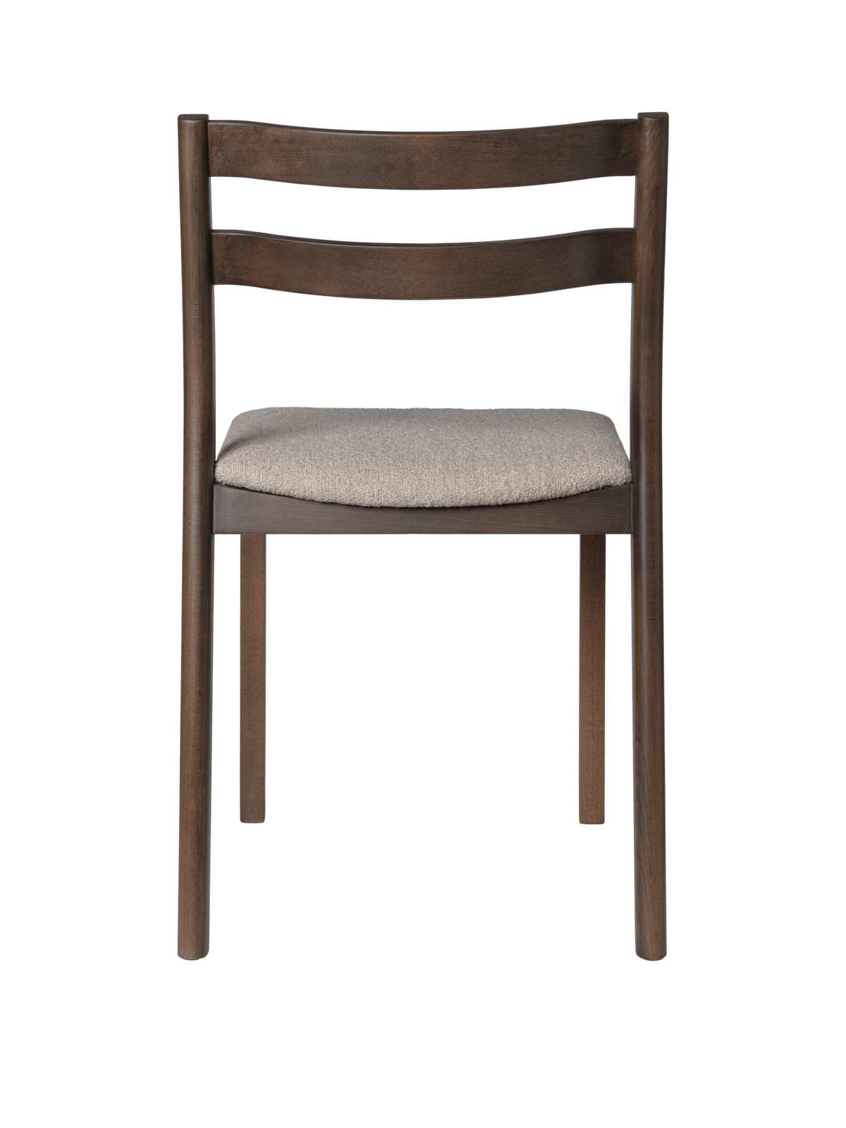 Silla de comedor Boda – Asiento tapizado – Bouclé suave – Haya/ Natural