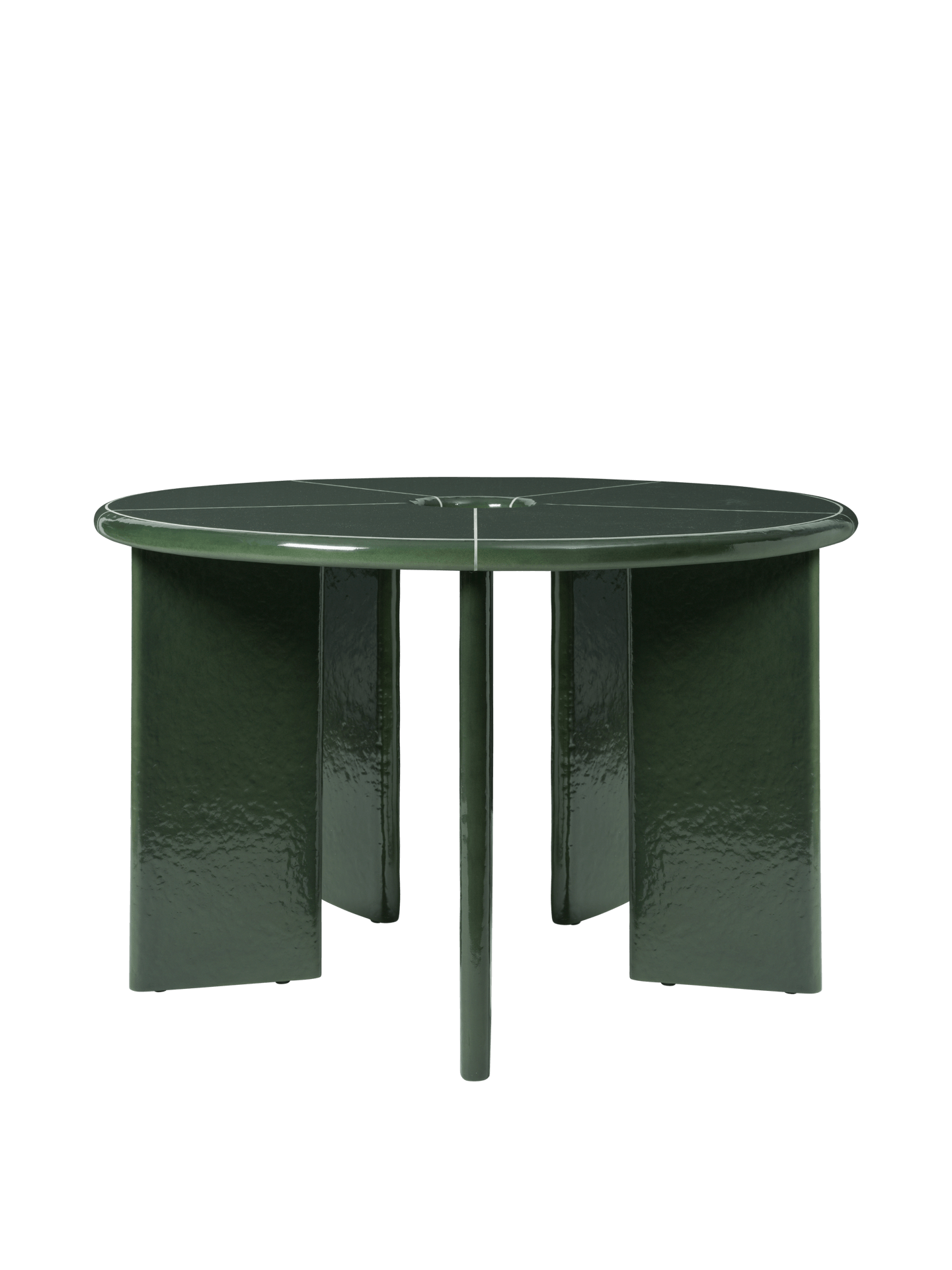 Mesa de comedor Deya – D120 – Verde oscuro
