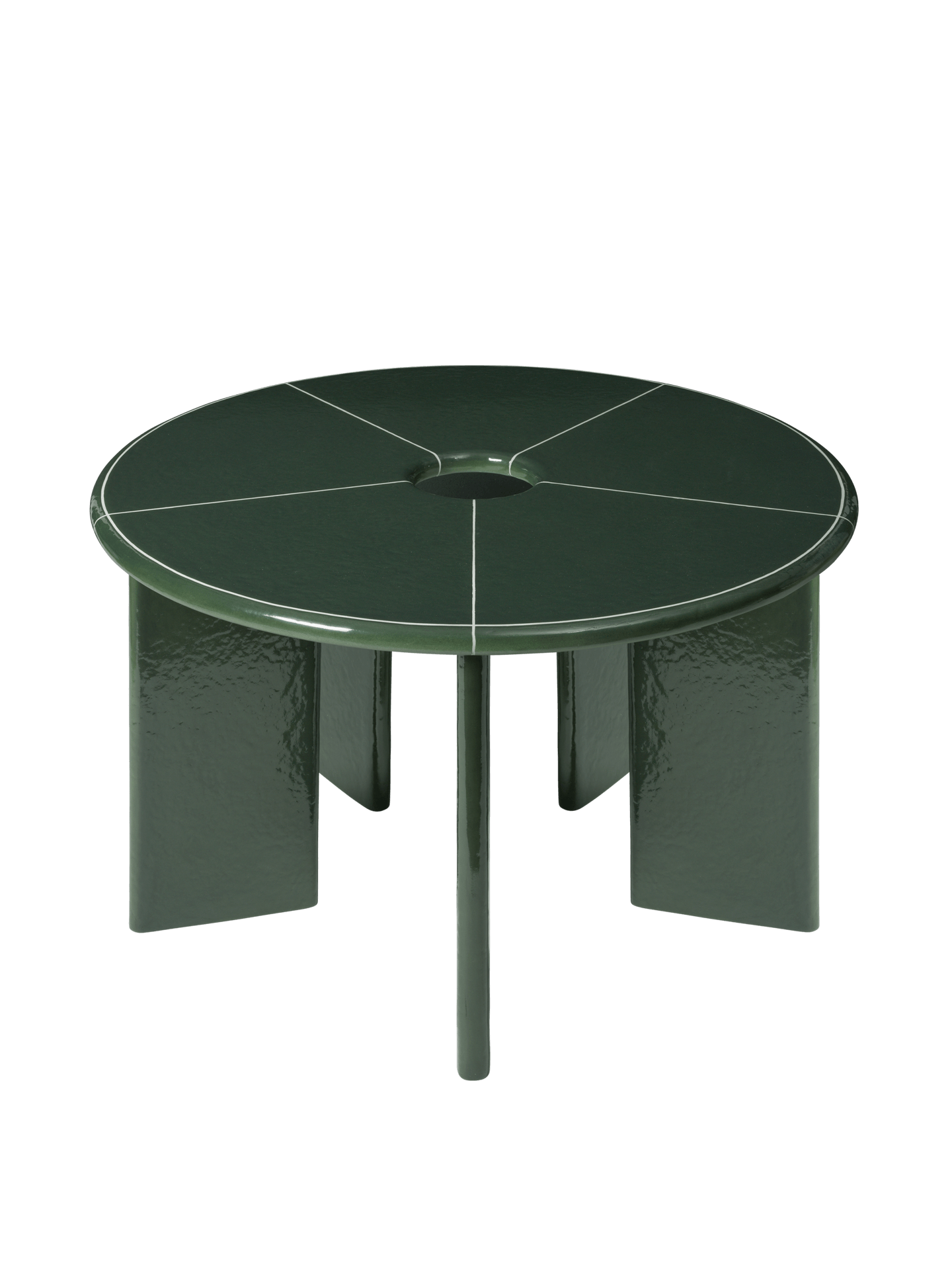 Mesa de comedor Deya – D120 – Verde oscuro