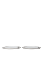 Platos de acompañamiento Sonae – 25 cm – Set de 2 – Gris/Blanco