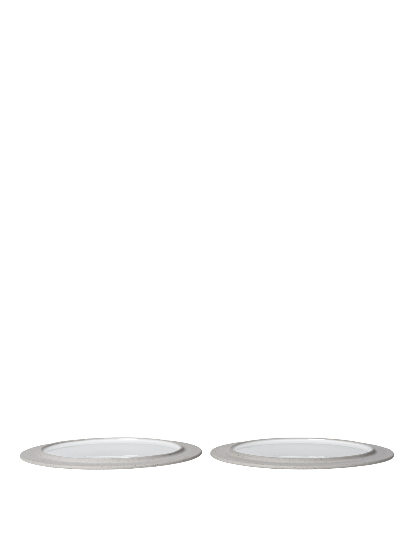 Platos de acompañamiento Sonae – 25 cm – Set de 2 – Gris/Blanco