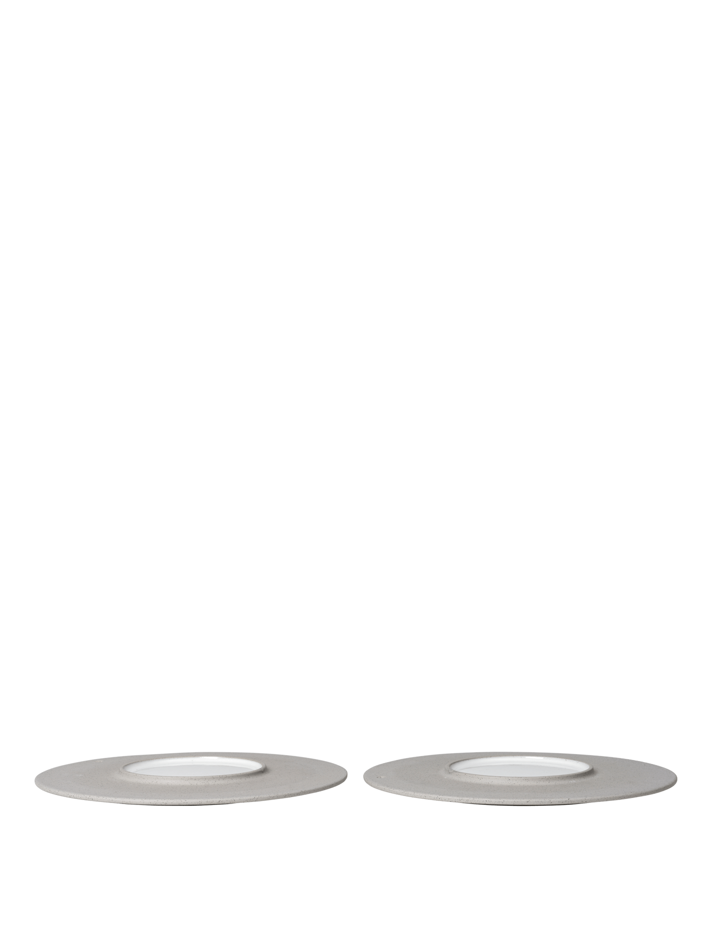 Platos de acompañamiento Sonae – 25 cm – Set de 2 – Gris/Blanco