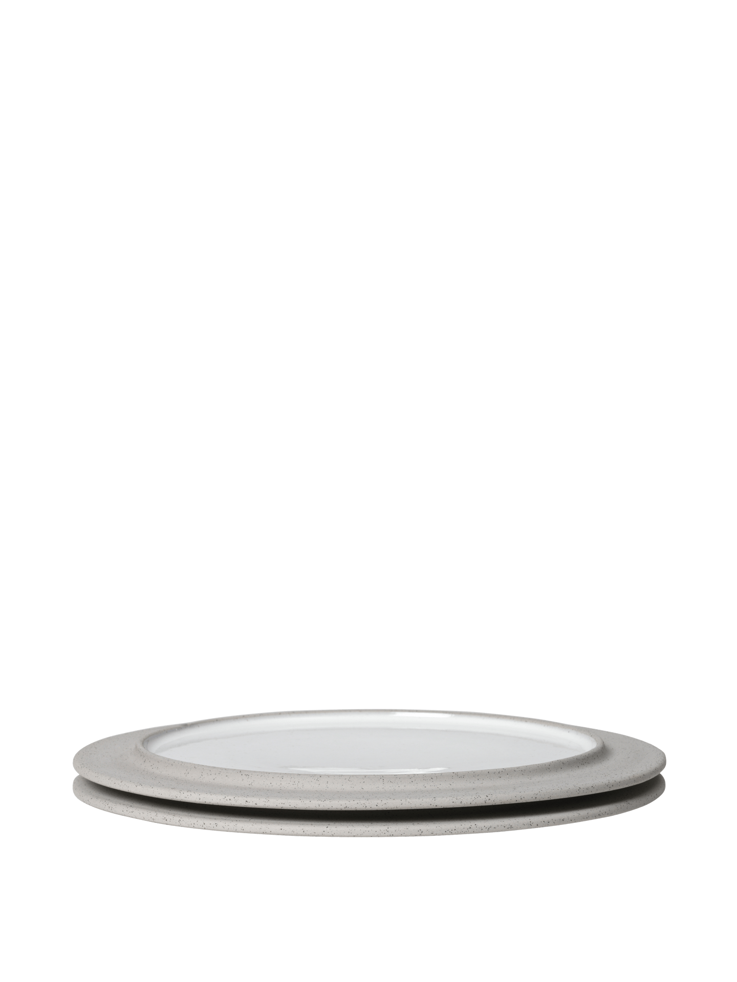 Platos de acompañamiento Sonae – 25 cm – Set de 2 – Gris/Blanco