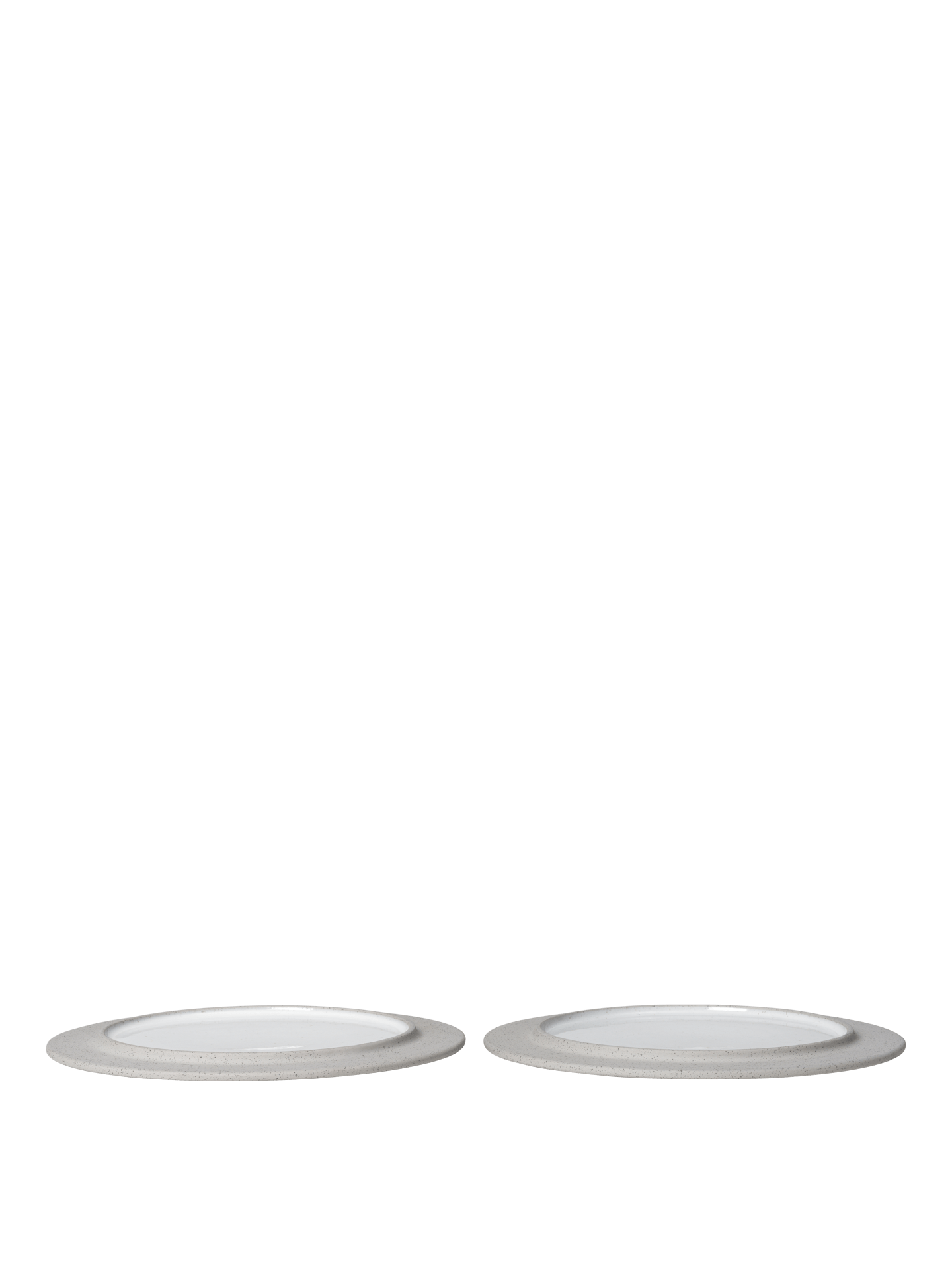 Platos de postre Sonae – 22 cm – Set de 2 – Gris/Blanco
