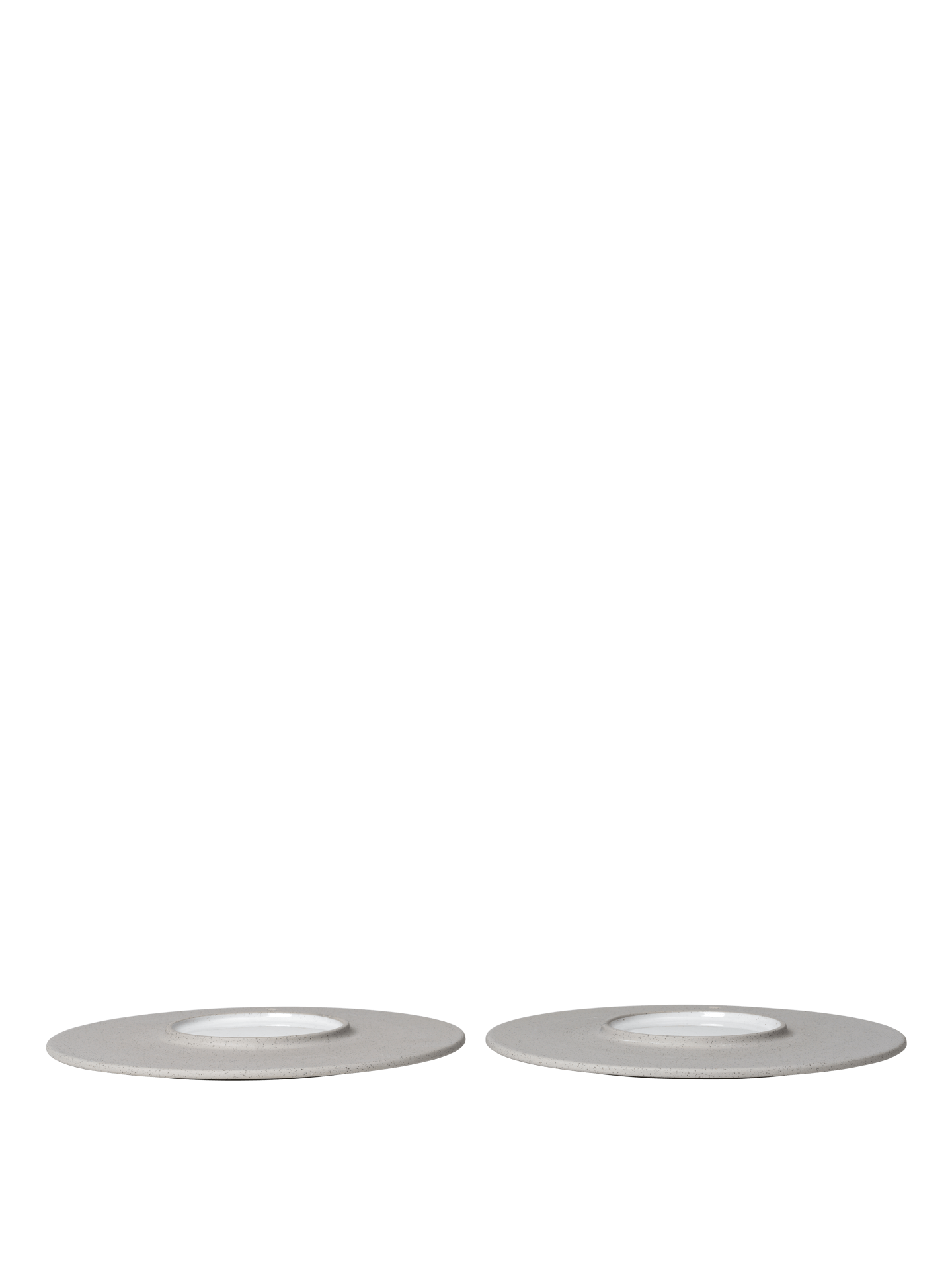 Platos de postre Sonae – 22 cm – Set de 2 – Gris/Blanco