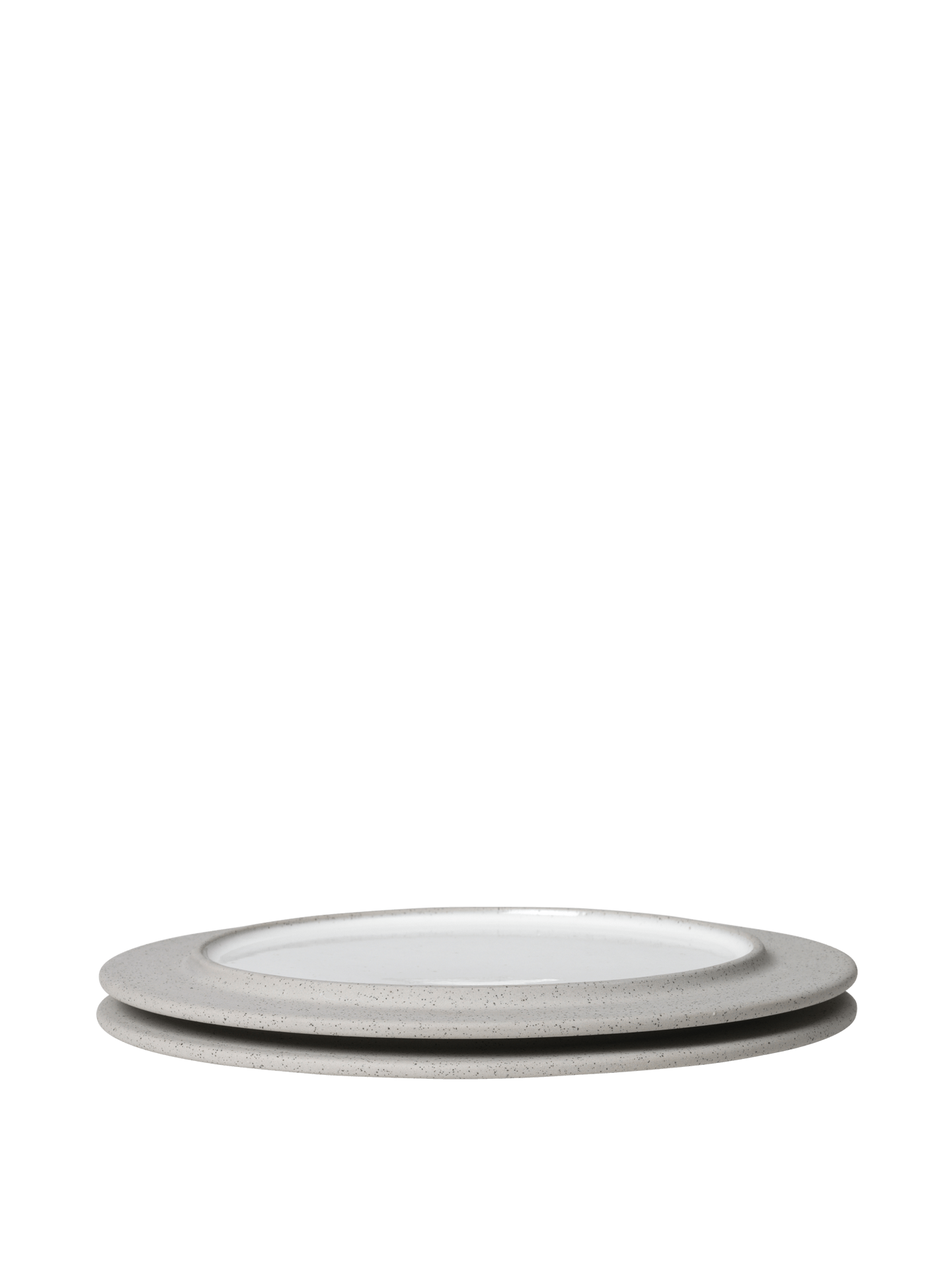 Platos de postre Sonae – 22 cm – Set de 2 – Gris/Blanco