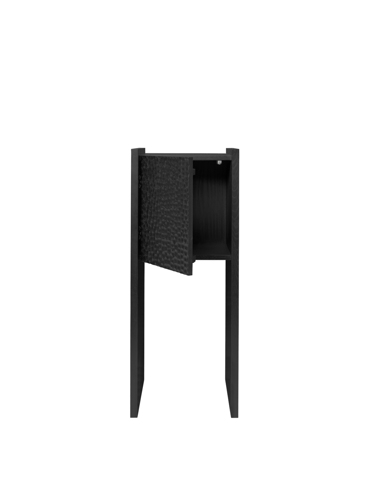 Mueble pedestal Scarni – Fresno teñido en oscuro