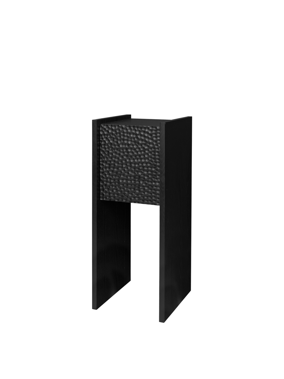 Mueble pedestal Scarni – Fresno teñido en oscuro