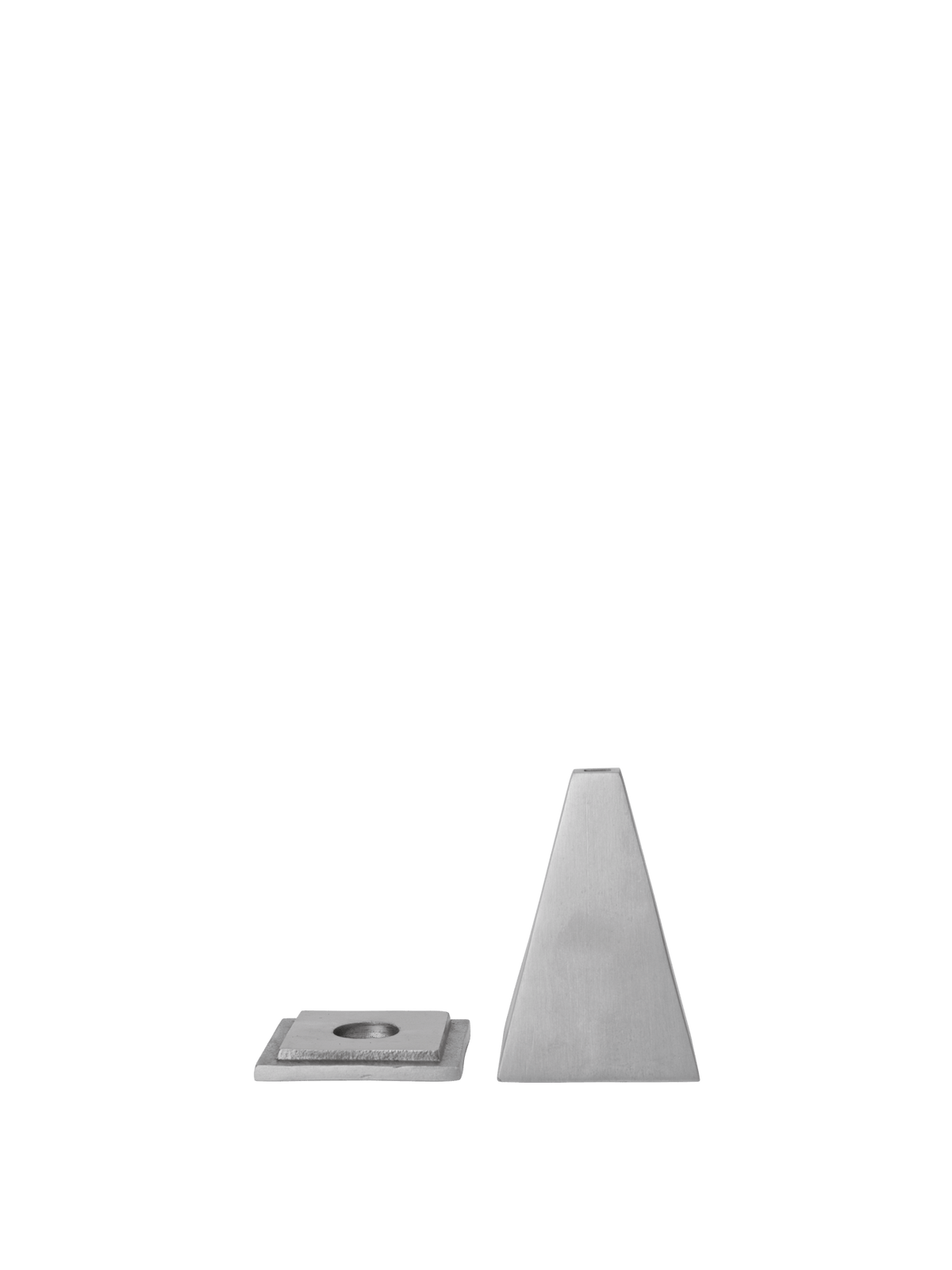 Quemador de conos de incienso Pyra – Aluminio cepillado