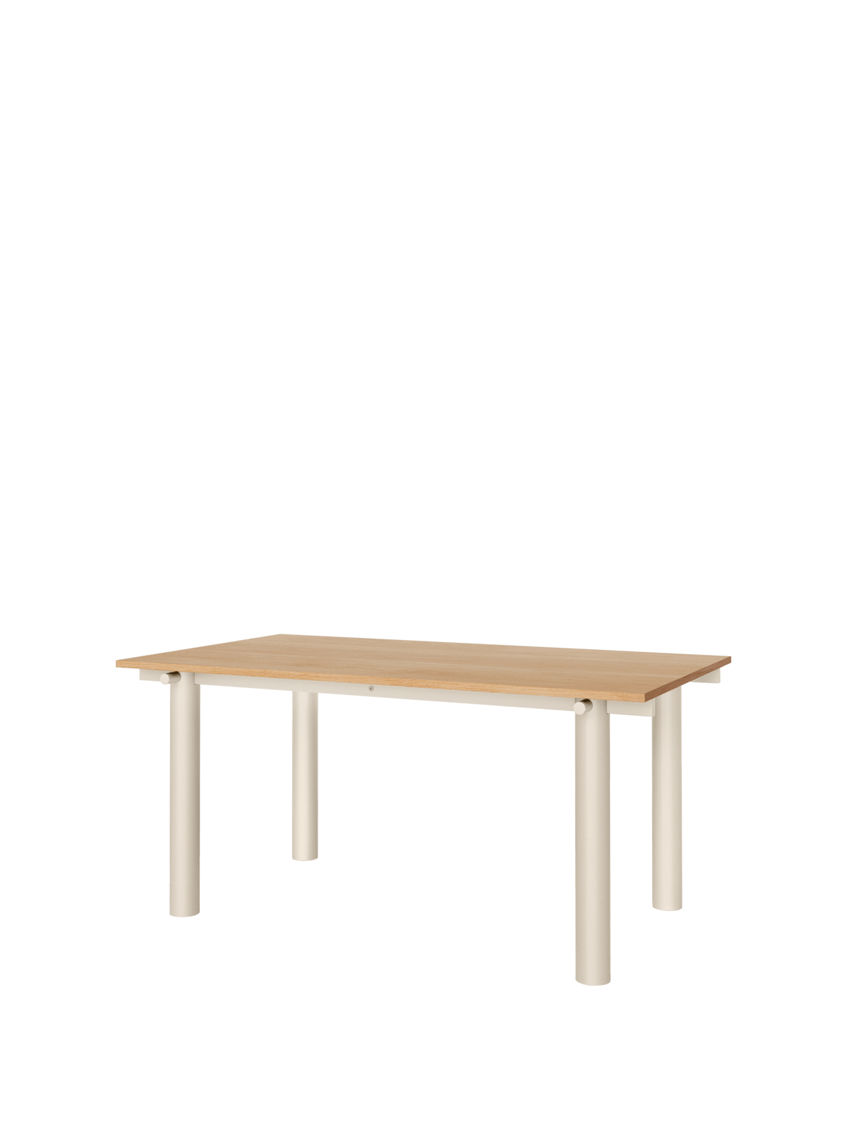 Mesa de comedor Atura – 160 x 90 cm – Chocolate oscuro/Burdeos Lino