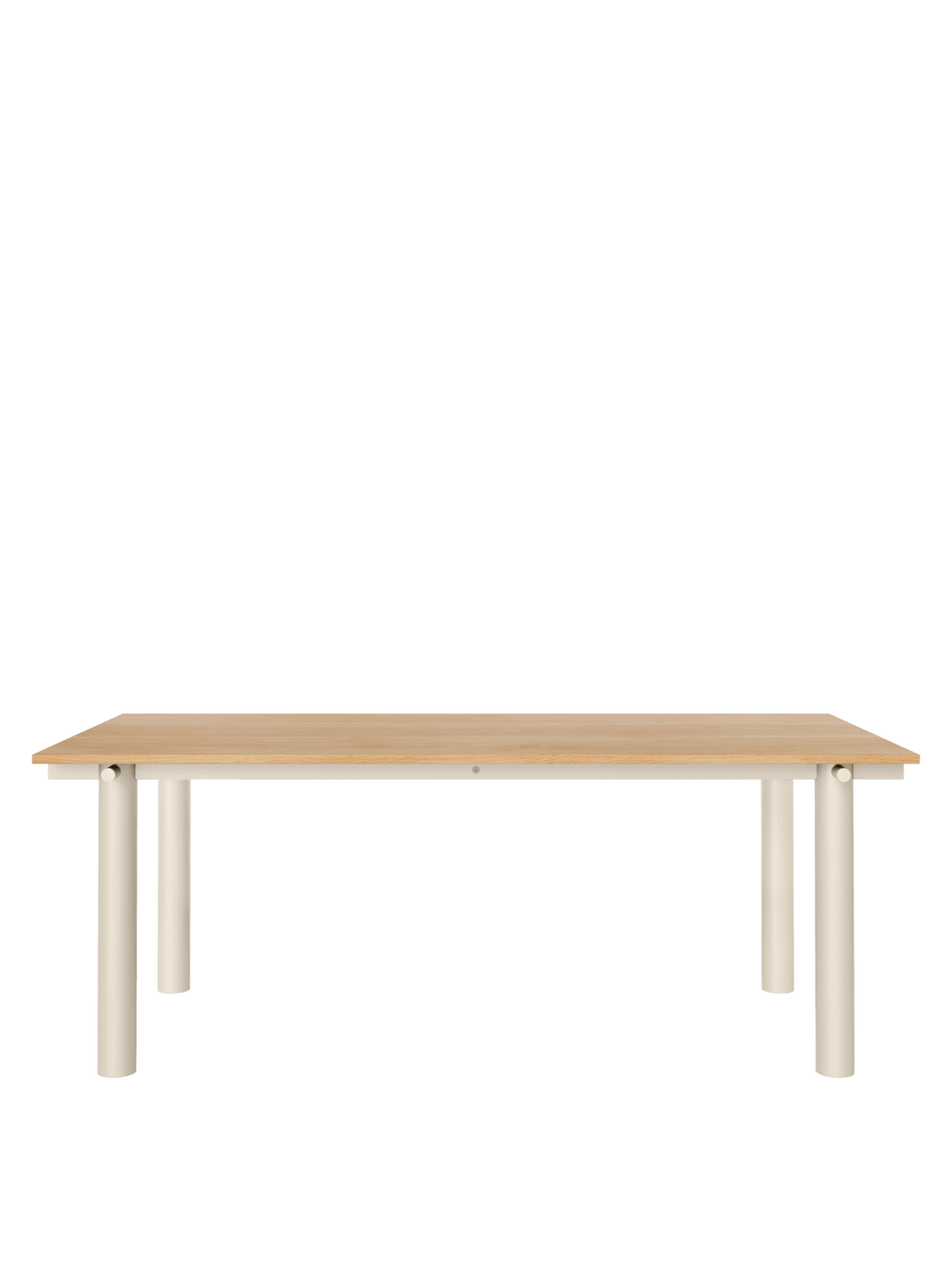 Mesa de comedor Atura – 200 x 90 – Chocolate oscuro/Burdeos Lino