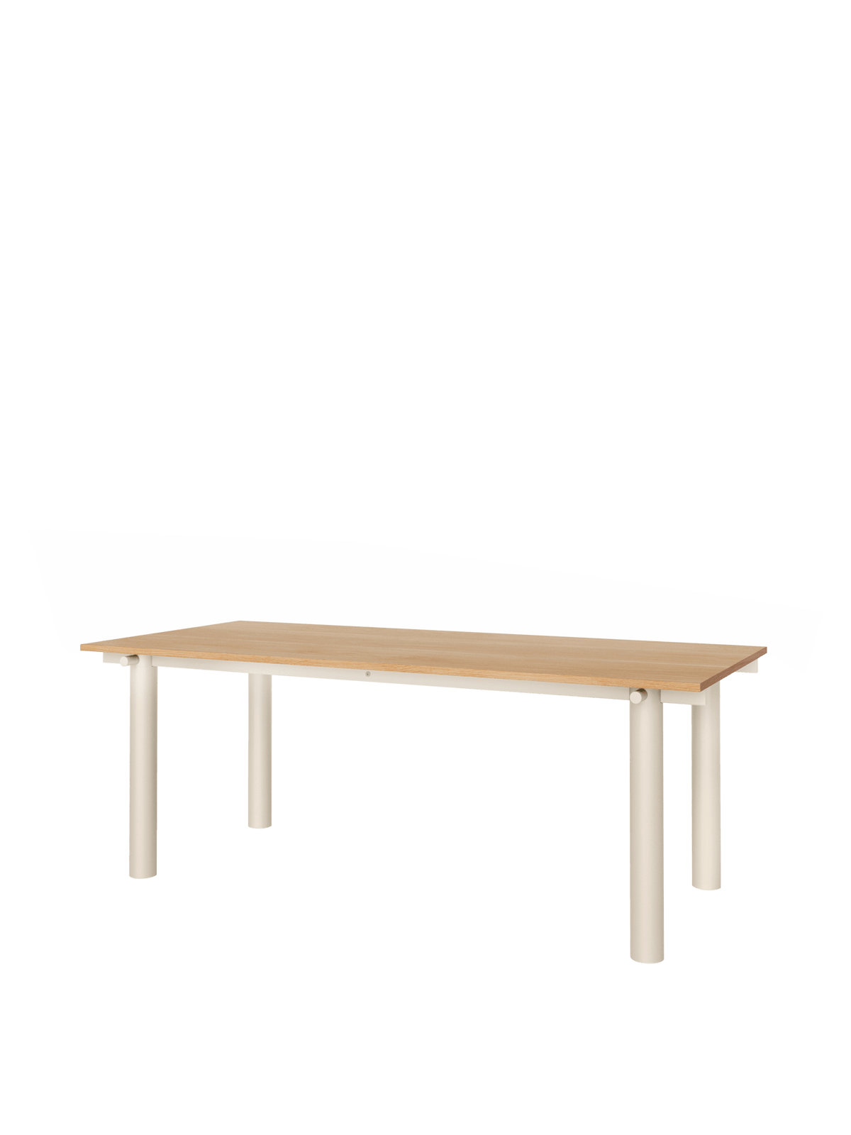 Mesa de comedor Atura – 200 x 90 – Chocolate oscuro/Burdeos Lino