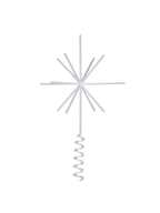 Estrella para la punta del árbol de Navidad – Plata