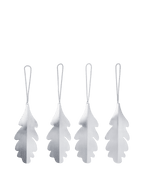 Adornos de hojas de roble – Set de 4 – Latón