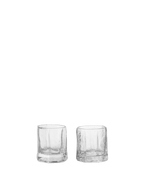 Vasos pequeños de cristal Kiru – Set de 2 – Transparente