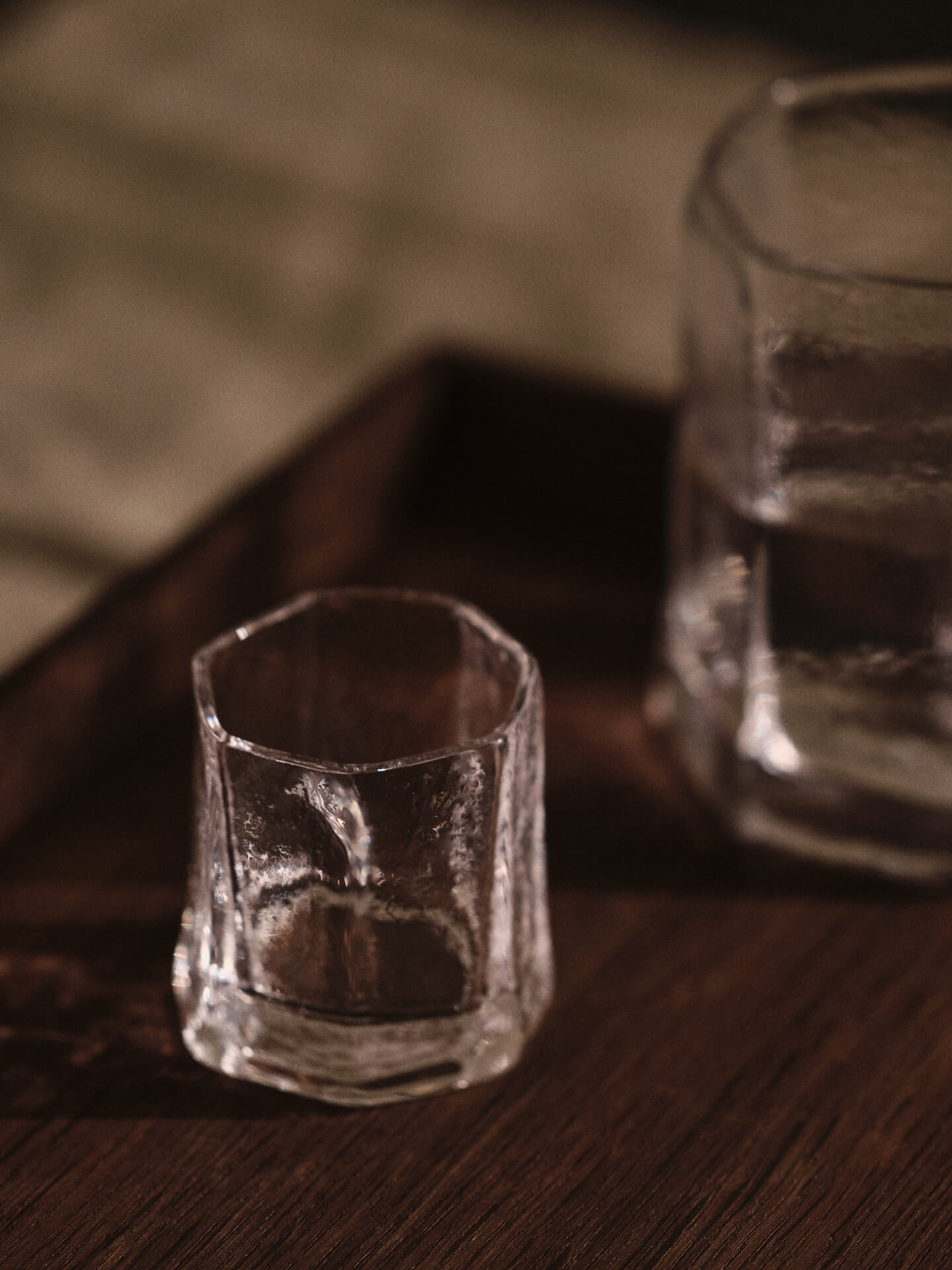 Vasos pequeños de cristal Kiru – Set de 2 – Transparente