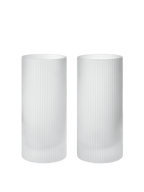 Vasos altos Ripple – Set de 2 – Rosa rubor