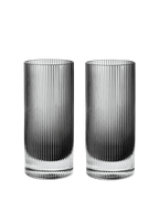 Vasos altos Ripple – Set de 2 – Rosa rubor