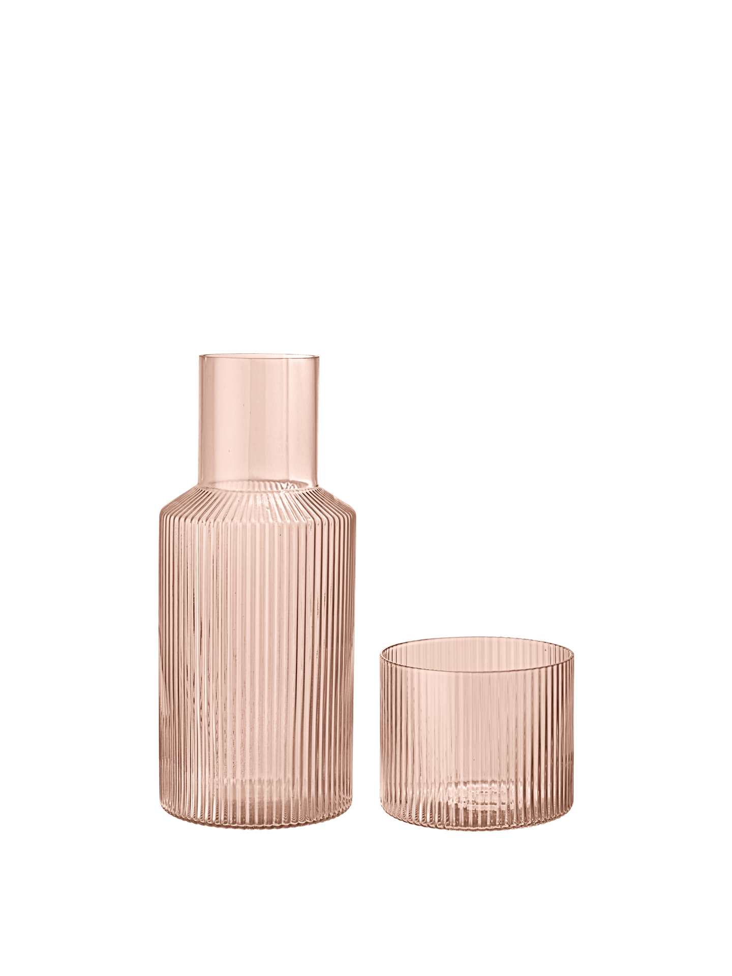 Set de jarras pequeñas Ripple – Rosa rubor