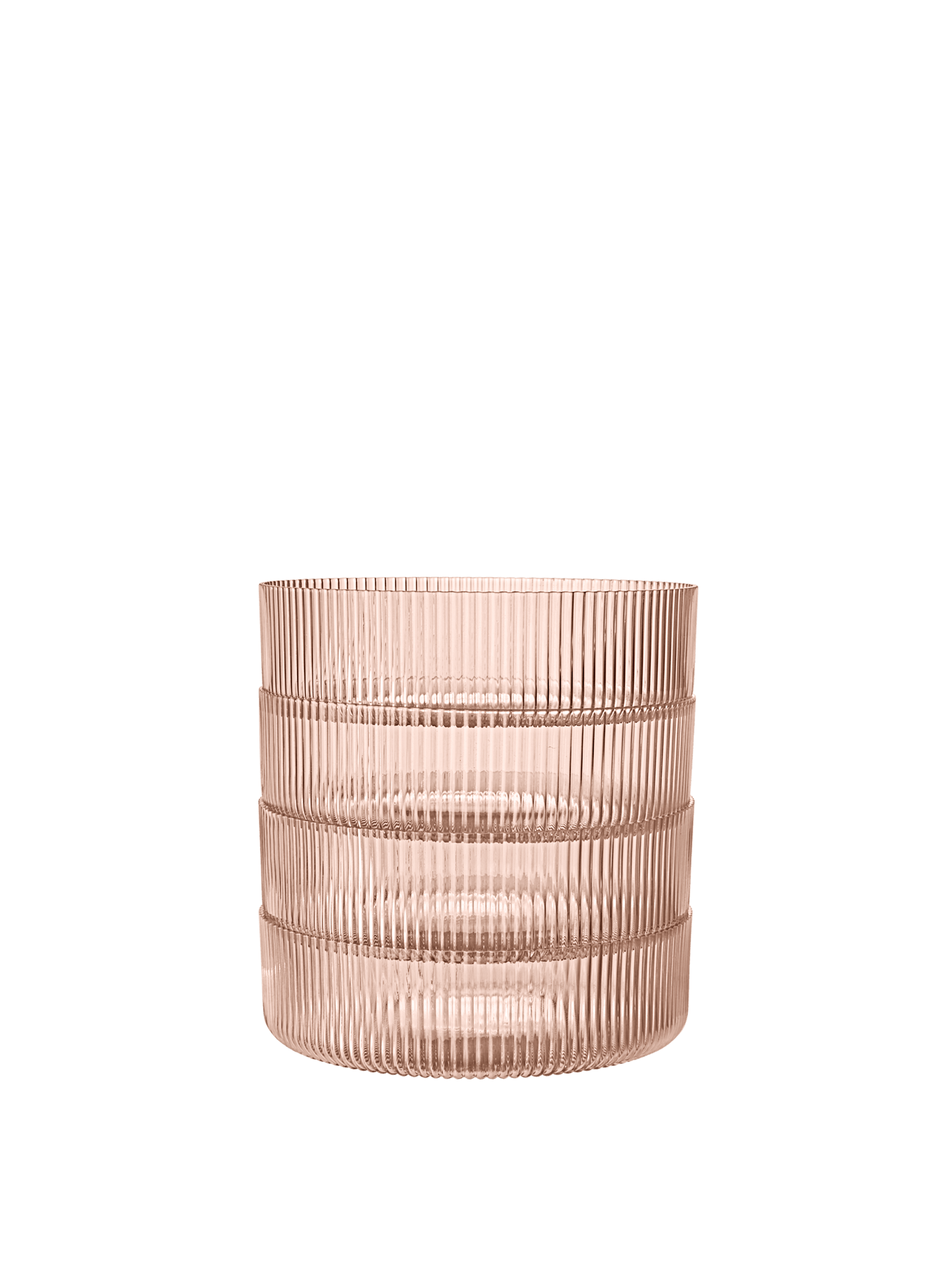 Cuencos para servir Ripple – Set de 4 – Rosa rubor