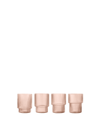 Vasos altos Ripple – Set de 2 – Rosa rubor