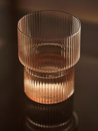 Vasos altos Ripple – Set de 2 – Rosa rubor