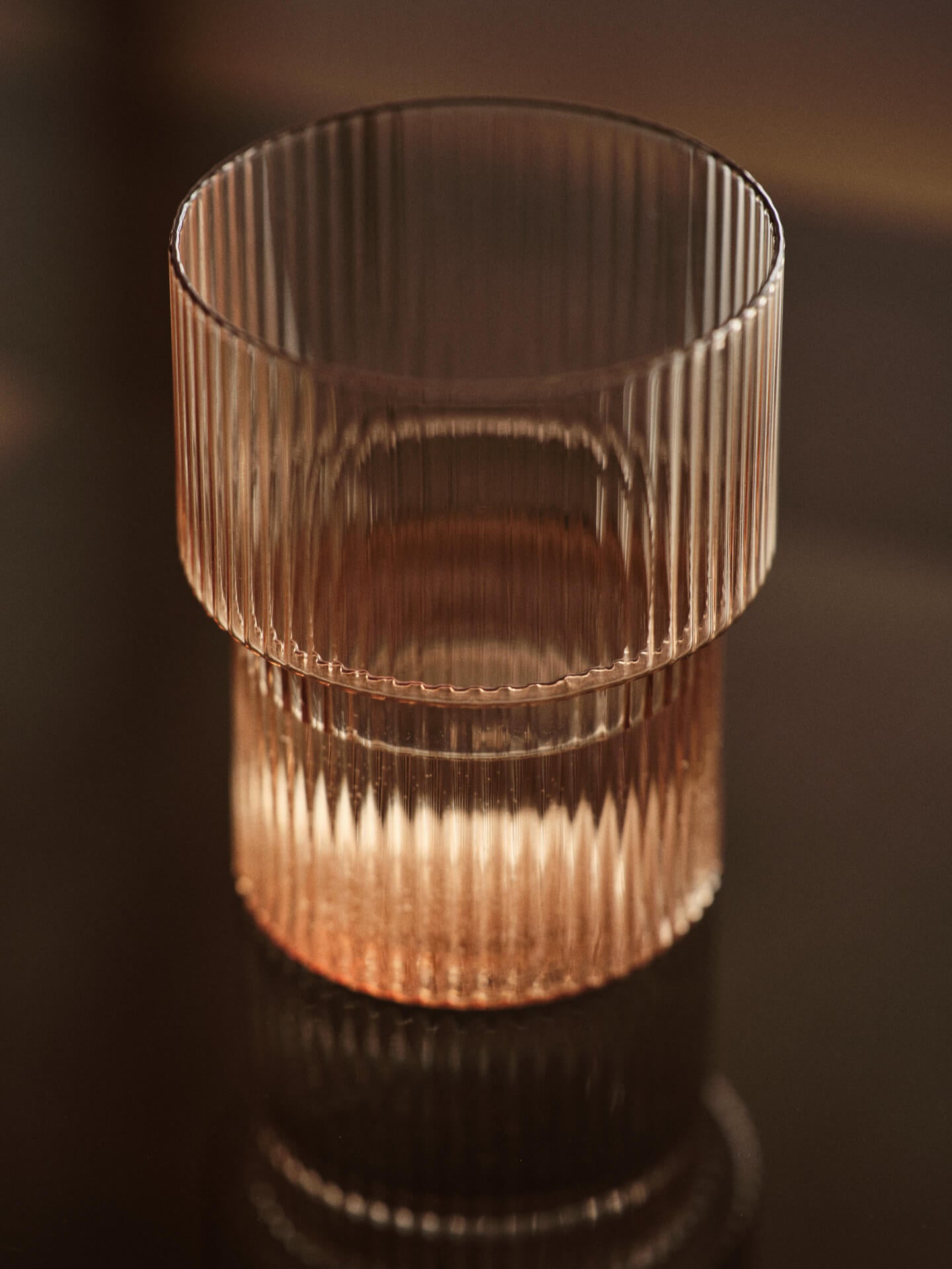 Vasos altos Ripple – Set de 2 – Rosa rubor